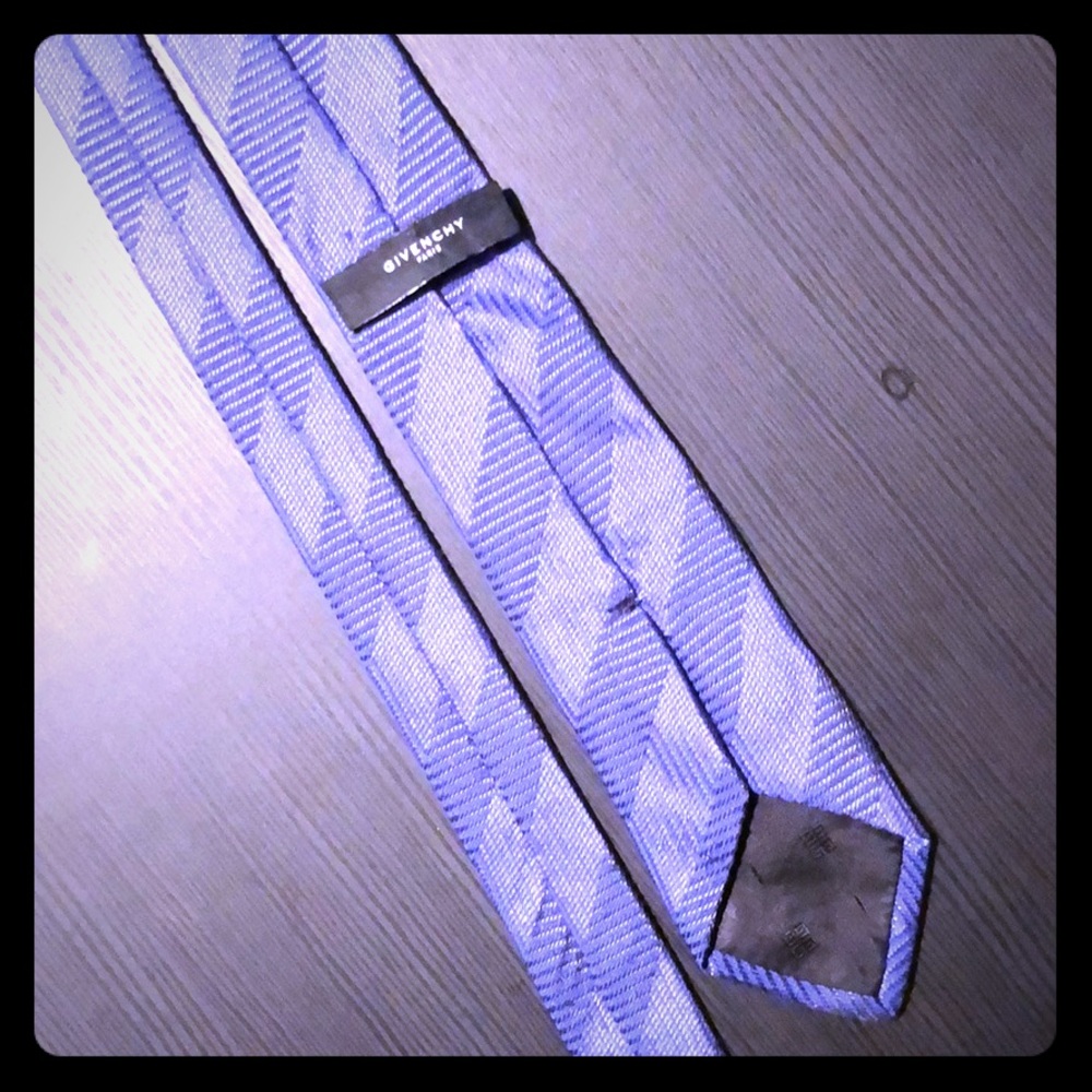 GIVENCHY blue necktie.